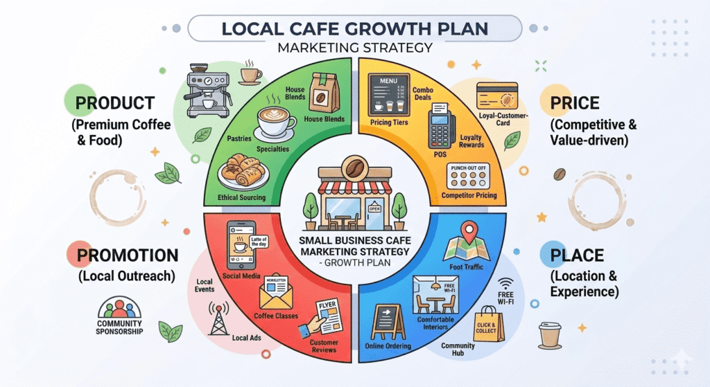 small business marketing mix example