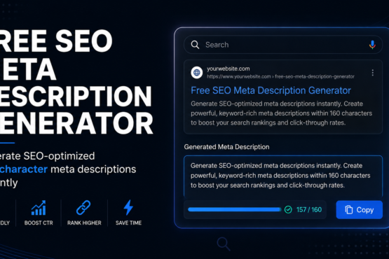 Free SEO Meta Description Generator Tool - Create Optimized 160 Character Meta Descriptions